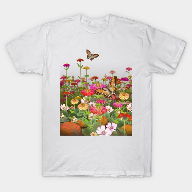 Butterfly Garden T-Shirt by BrendaErickson